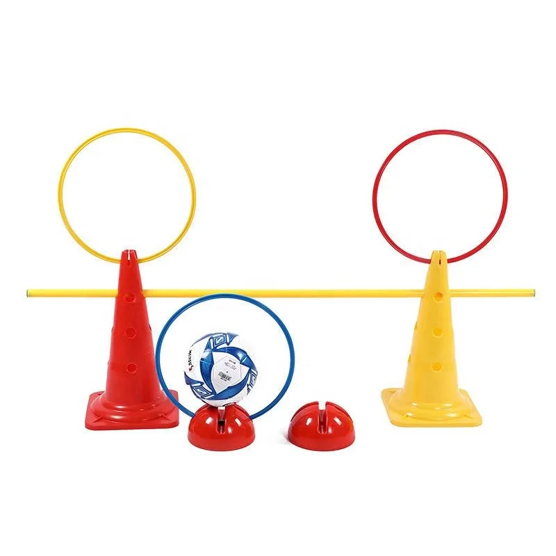 20 Pezzi Di Marcatori Per Allenamento Di Calcio Multifunzione PE Set Di Coni Per Allenamento Di Calcio Per Bambini Principianti All Aperto Rosa 95055733 - 7