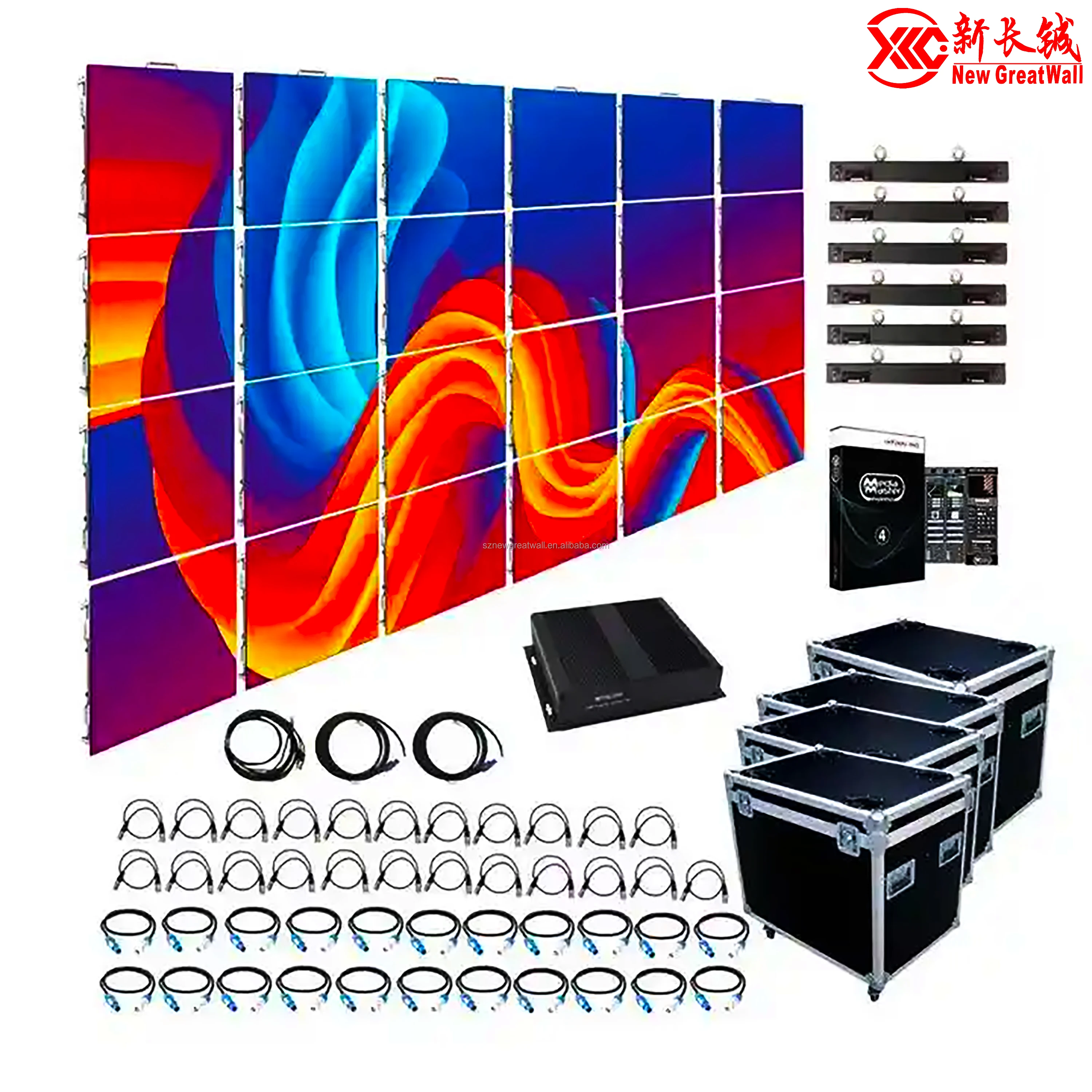 500x500mm Indoor Outdoor Giant Stage Background Led Video Wall P2.6 P2 ...