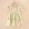Yellow floral dress