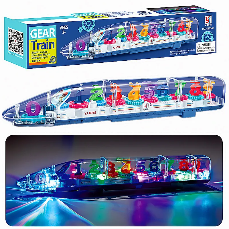 Brinquedo de trem elétrico, brinquedo elétrico musical com luz colorida,  brinquedo transparente alimentado por bateria brinquedo para crianças  suprimentos de educação precoce Dfsda : : Brinquedos e Jogos