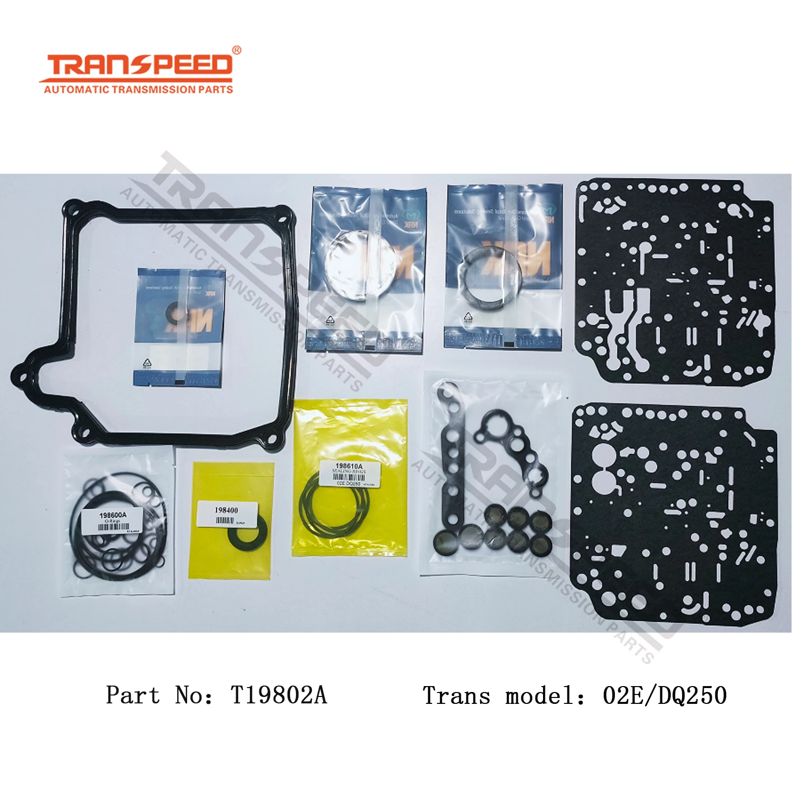ATX 02E/DQ250 Transpeed Automatic Transmission Parts Master Kit Rebuild Kit T19800A
