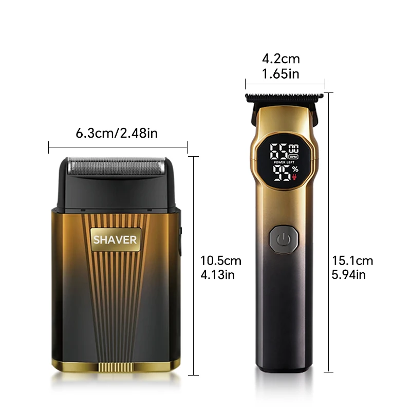 Two-in-One Popular Electric Shaver Hair Clipper for Men's Grooming Reciprocating Set Cross-Border New USB for Household RV Hotel details