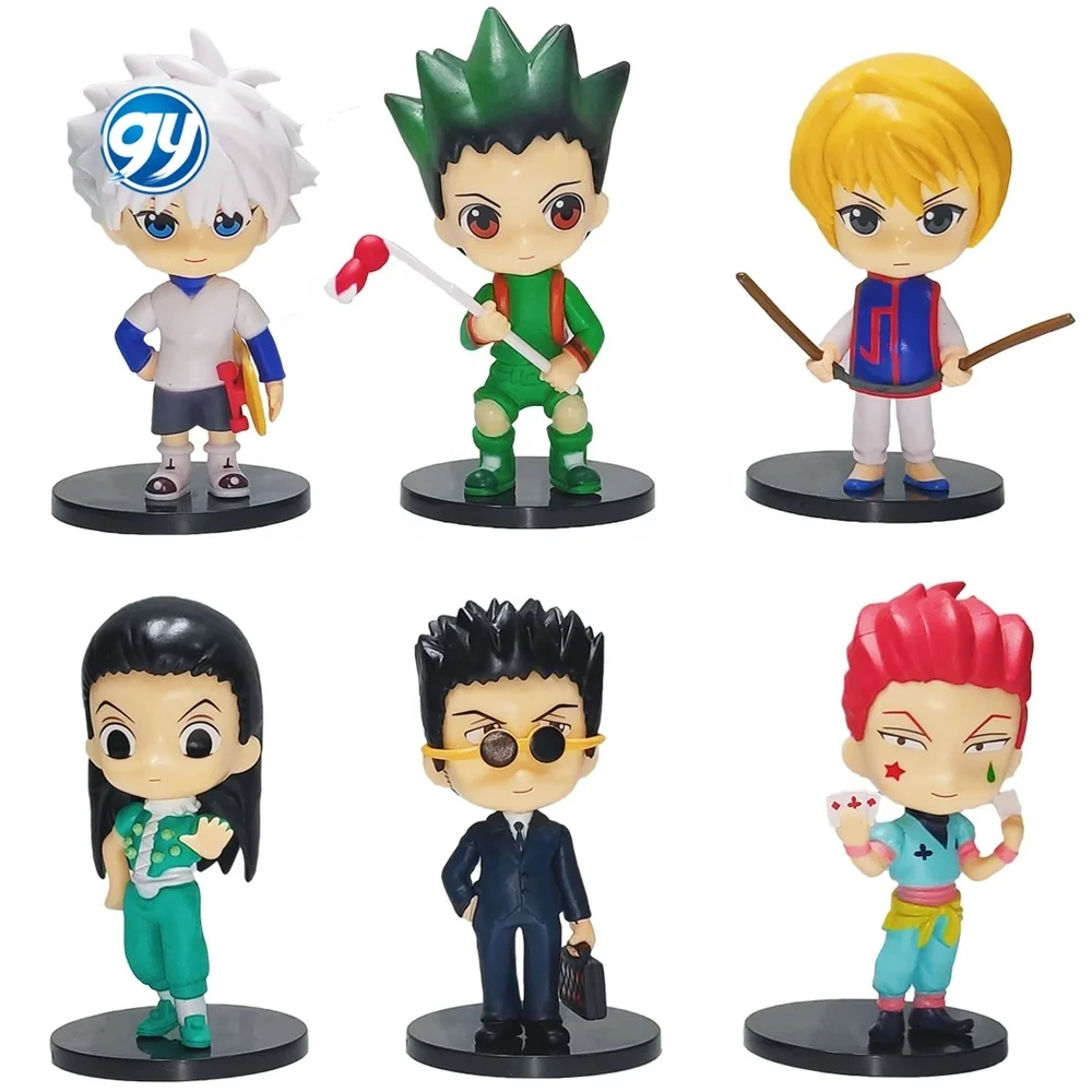 Gy Hot Japanese 6pcs Hunter X Hunter Anime Gon-freecss Killua Zoldyck  Kurapika Pvc Action Figure For Kids Gifts - Buy Hunter X Hunter X Hunter X  ...