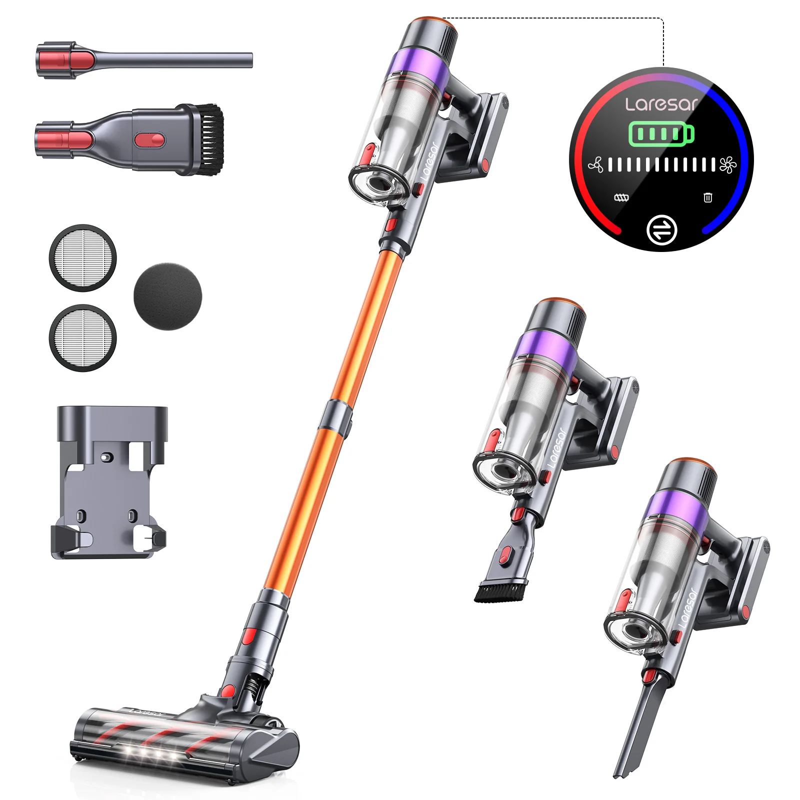 Elite8 Laresar Cordless Vacuum Cleaner Rechargeable Home Wireless Stick Vacuum Cleaner