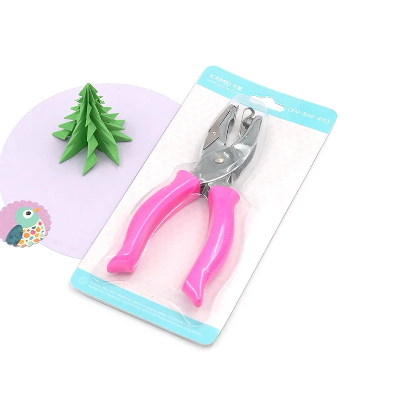 Factory Manual Different Shapes Paper Hole Punch With Rubber Covers for Office and School