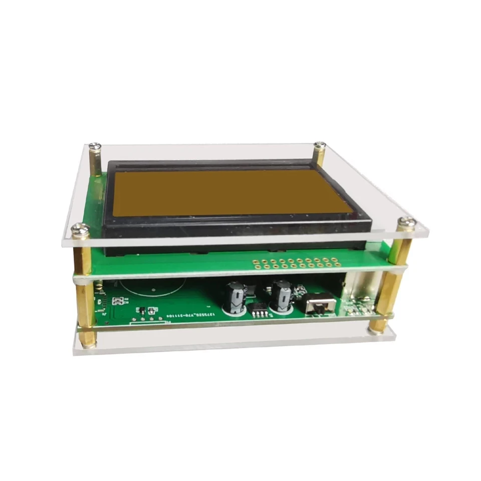 External Cat Display Screen 12864 LCD With Acrylic Case and Cable for YAESU FT-817 FT-818 FT-857 FT-897 818ND 857D