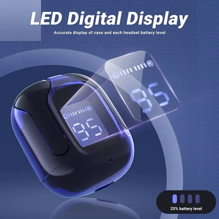 CY-T2 in-Ear HIFI Stereo Sound Music Earbud with LED Display