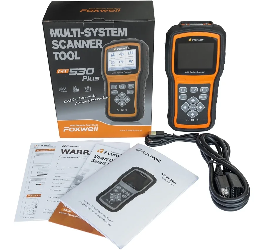 FOXWELL NT530 Plus OBD2 Scanner - Universal Automotive Diagnostic Tool