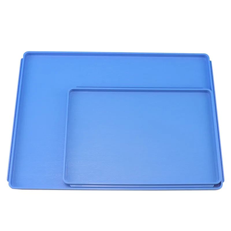 2/3 Inflight Plastic Food Serving Tray Airline Anti slip Tray 38*27.3cm / 27.3*19.3cm Nonslip Trolley Airplane Trays