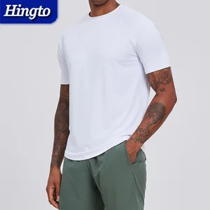 Quick Dry Workut Sports TShirts Active Gym Short Sleeve Breathable Fitness Polyester Classic Plain T-shirt Men Athletic T-shirt