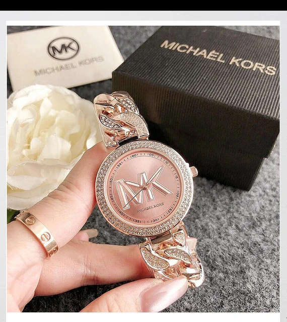 MK Women's Exquisite and Fashionable Wristwatch Simple Casual Diamond with Starryp Diamond-Studded Rings