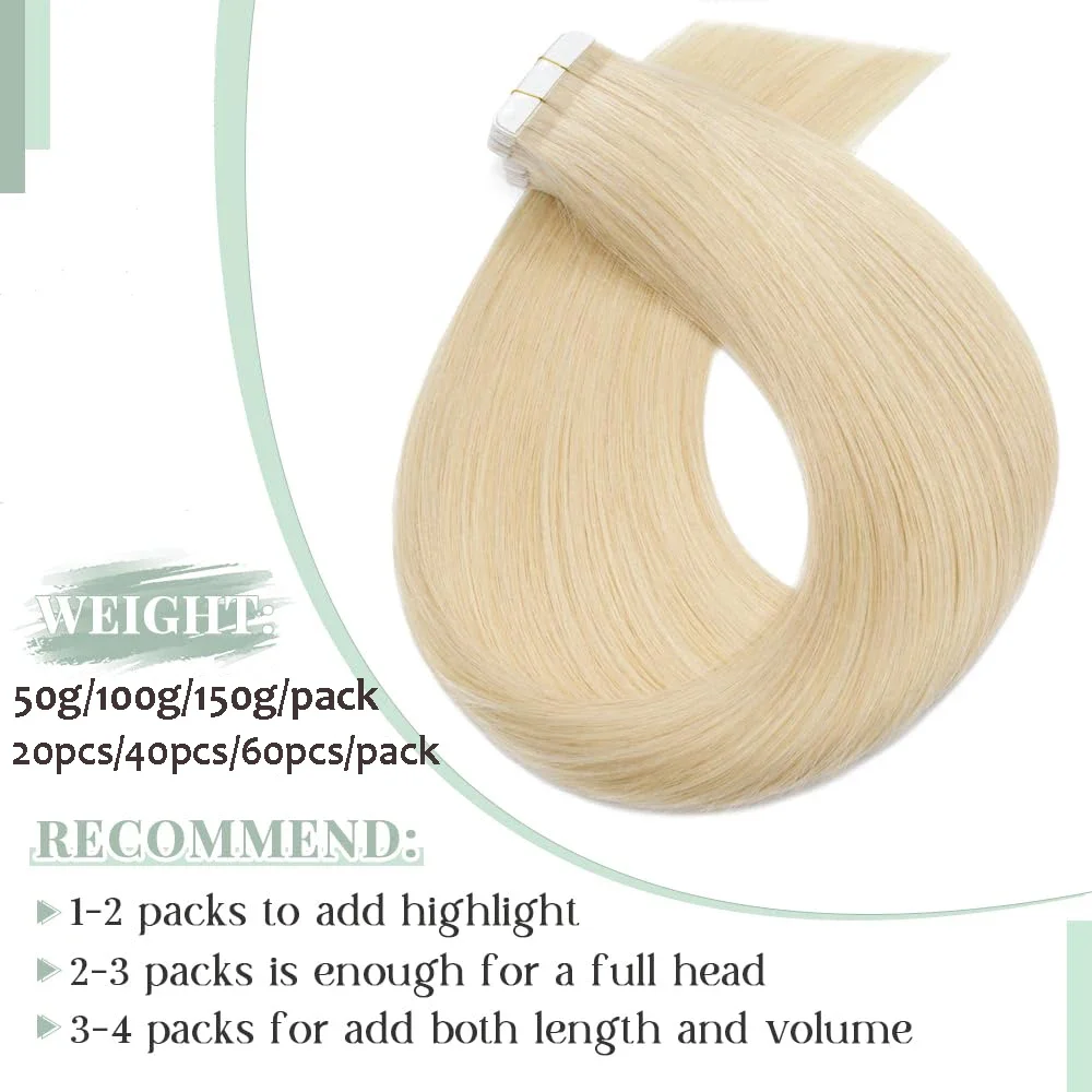 Bleach Blond Vlasové prodlužování Rovné Vlasy Útek Lepidlo Brazilské 100% Remy Vlasy 16-26" Pro Ženy_voghion.com