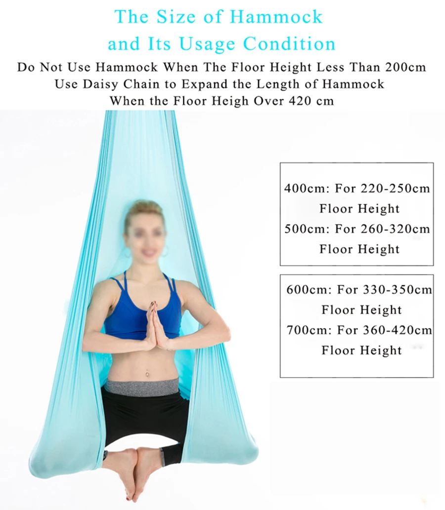 High Quality Wholesale Custom Cheap yoga hammock with handles flying aerial swing