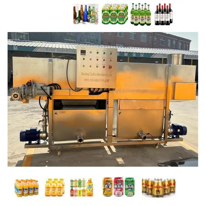 Small Customize Continuous Bottle Cans Beer Drinks Tunnel Pasteurizer Sterilizer Dryer Wine Pasteurization Sterilizing Machine