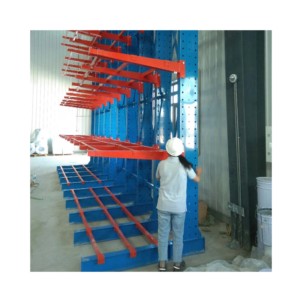 Adjustable Warehouse Industrial Cantilever Racks Power Coating Storage