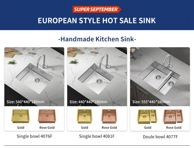 2022 Cheap Single Bowl Dropin Stainless Steel 304 Rectangular Rose