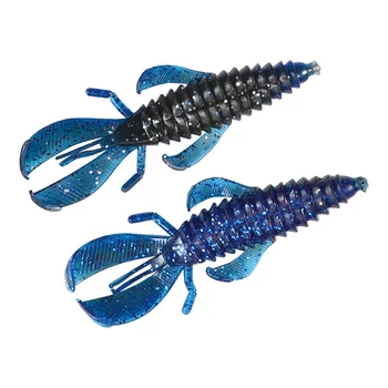 Soft Shrimp 8cm 4.7g Obstacle Artificial Soft Bait Stainless Steel Submerged Bionic Lure Cross-border Wholesale – Soft Lure – view 3