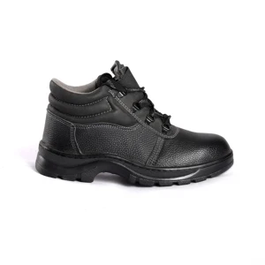 Light Weight Welding Leather Industrial Men Work Best Price Mid Cut Steel Toe Safety Shoes for Welder Men
