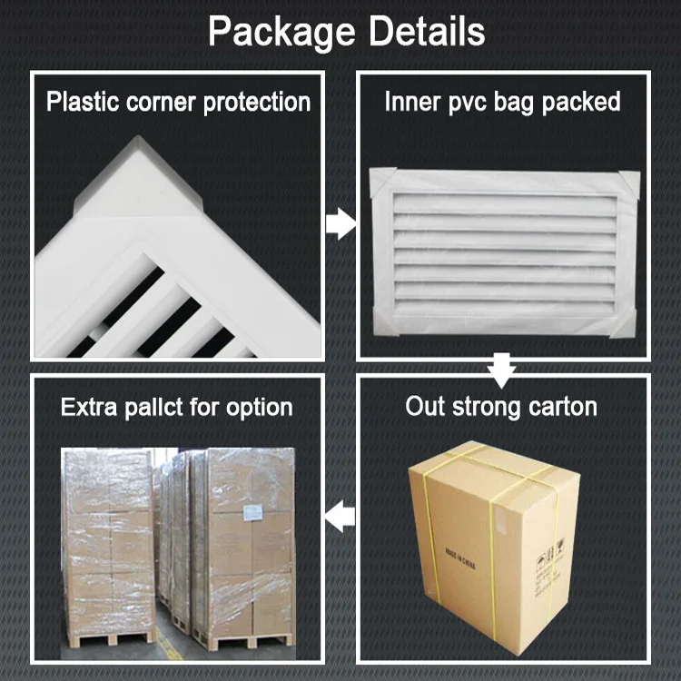 Ventilation Fixed Type Waterproof Fresh air Cheap Aluminum windows
