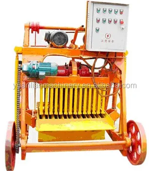 QMJ4-45 simple manual operated moving hollow block making machine with big profit