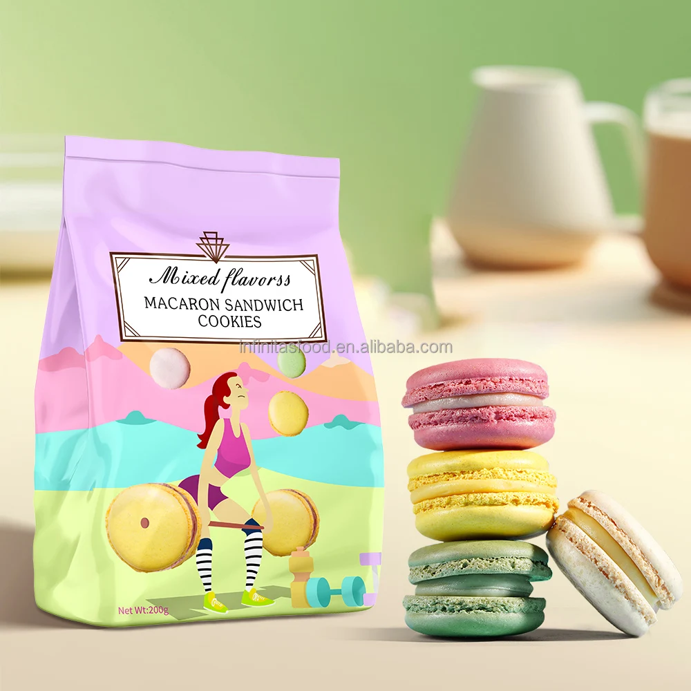 Premium Snacks Exotic Snacks Cream Biscuits and Cookies Cream Filled Biscuits Sandwich Macron Cookies