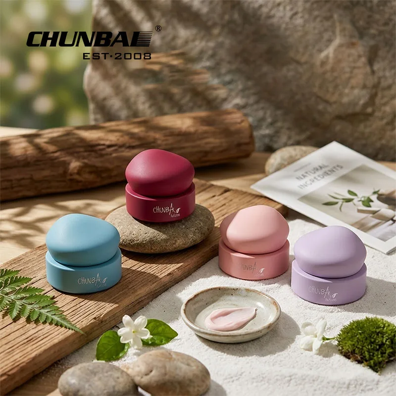Skincare Packaging Container Empty Custom 30g 50g 100g Green Bamboo Lid Scrub Body Butter Face Cream Frosted Cosmetic Glass Jars
