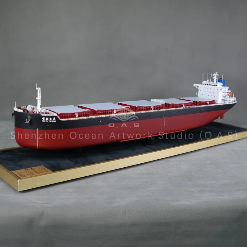 This large bulk carrier model precisely replicates CCS-class vessel standards, featuring detailed ship construction processes and accurate ship hull structure displays. Every visible part, from decks to bulkheads, shows authentic parts of a ship layout. Built with high-quality materials and fine craftsmanship, sturdy and clear in teaching presentation. Ideal for maritime training, shipyard exhibitions, technical seminars and corporate gifts. Custom scale, color and logo available for shipping education and research institutions.Amber@vesselmodel.com Tel: +86 18038048785