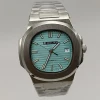 Silver  Case+Blue Dial