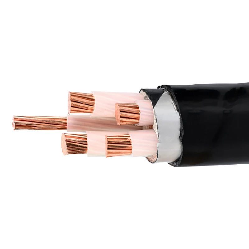 Ngầm 4 lõi cách điện dây điện Cooper Nhà cung cấp cáp điện xlpe PVC 0.6/1kV điện áp thấp Cáp