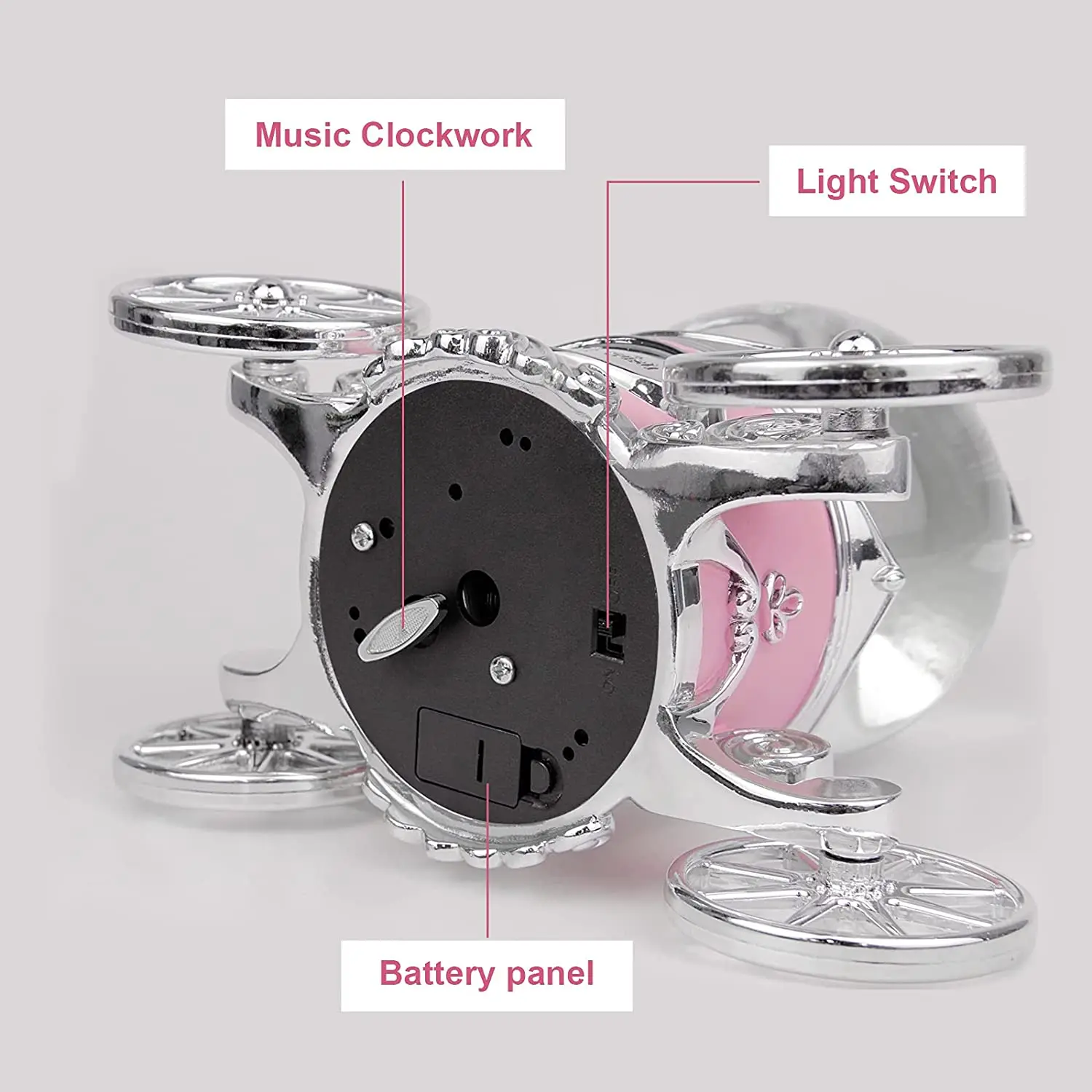Студия Золушка снежный шар Музыкальная Коробка снежные глобусы меняющие светодиодные фонари