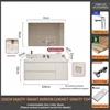 100Domestic Durasein Integrated Basin + Smart Mirror Cabinet