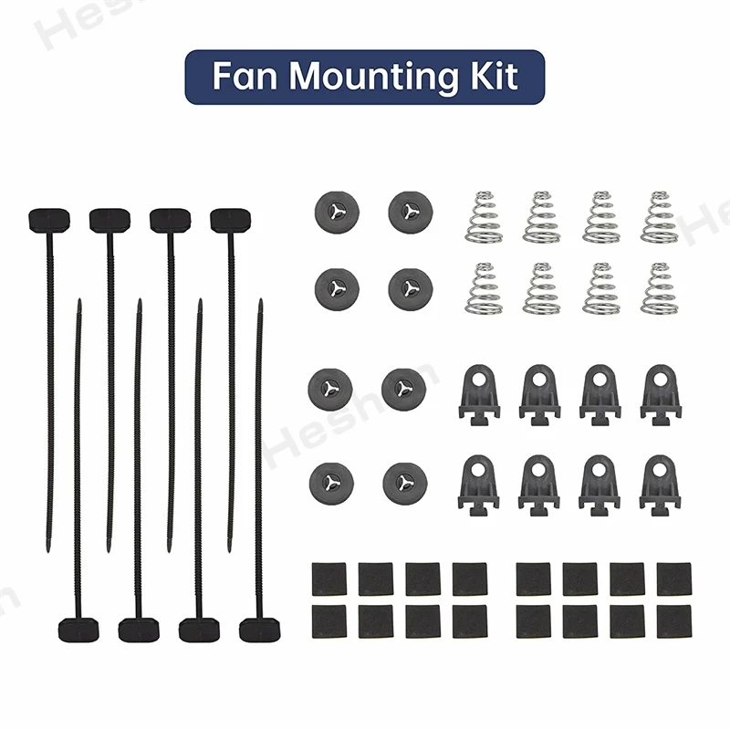 12 Inch Slim Electric Radiator Fan - 12V Universal Push/Pull Kit, Easy Mount 2 thumbnail image