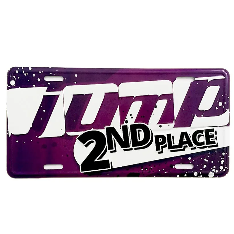 Accept Small Order Make Custom Own logo Blank Sublimation License Plate Metal Car Number License Plate for Auto Decoration
