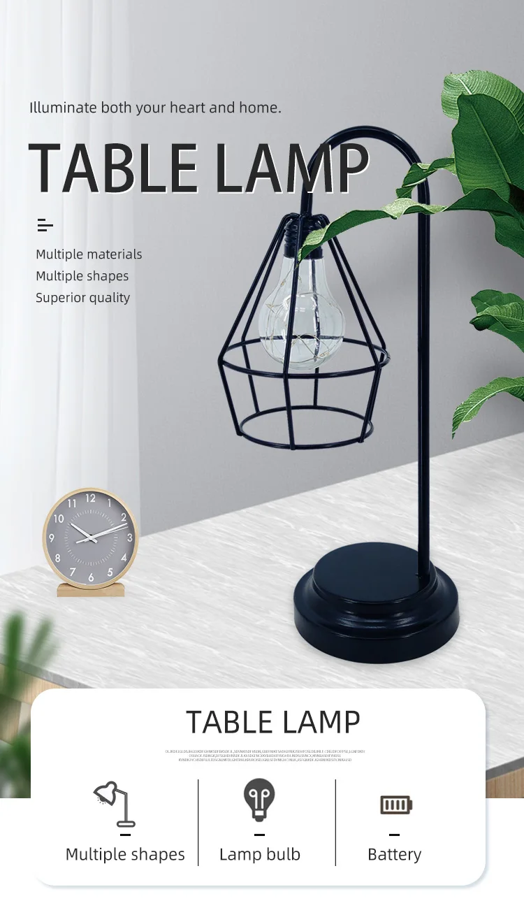 Golden Shiny Clear Glass Mushroom Shape Home Luxury Battery Operated Lamp Classic Globe Home Bedroom Night Light For Sale details