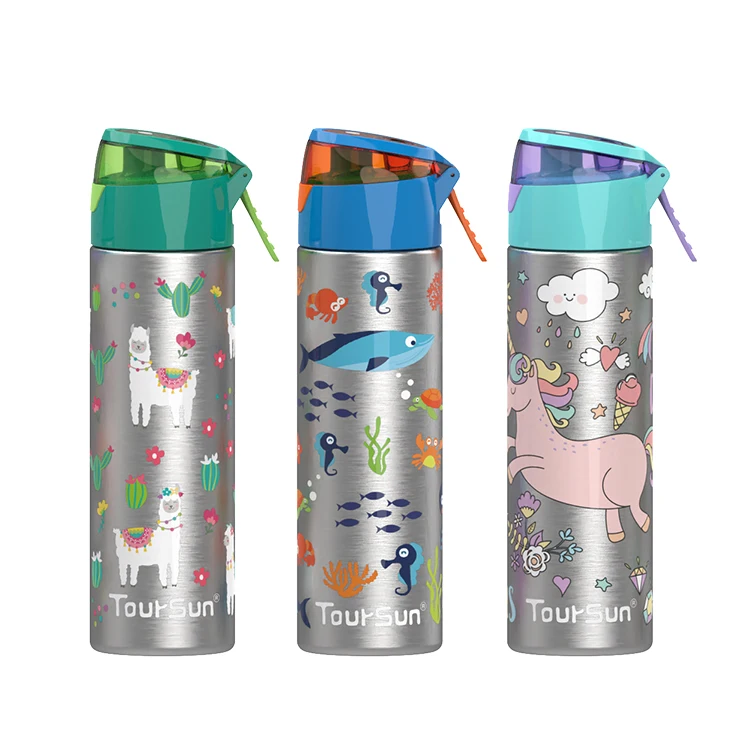 Toursun 620ml Insulated Stainless Steel Custom logo Insulated Sport Waterbottles With Spray Lids