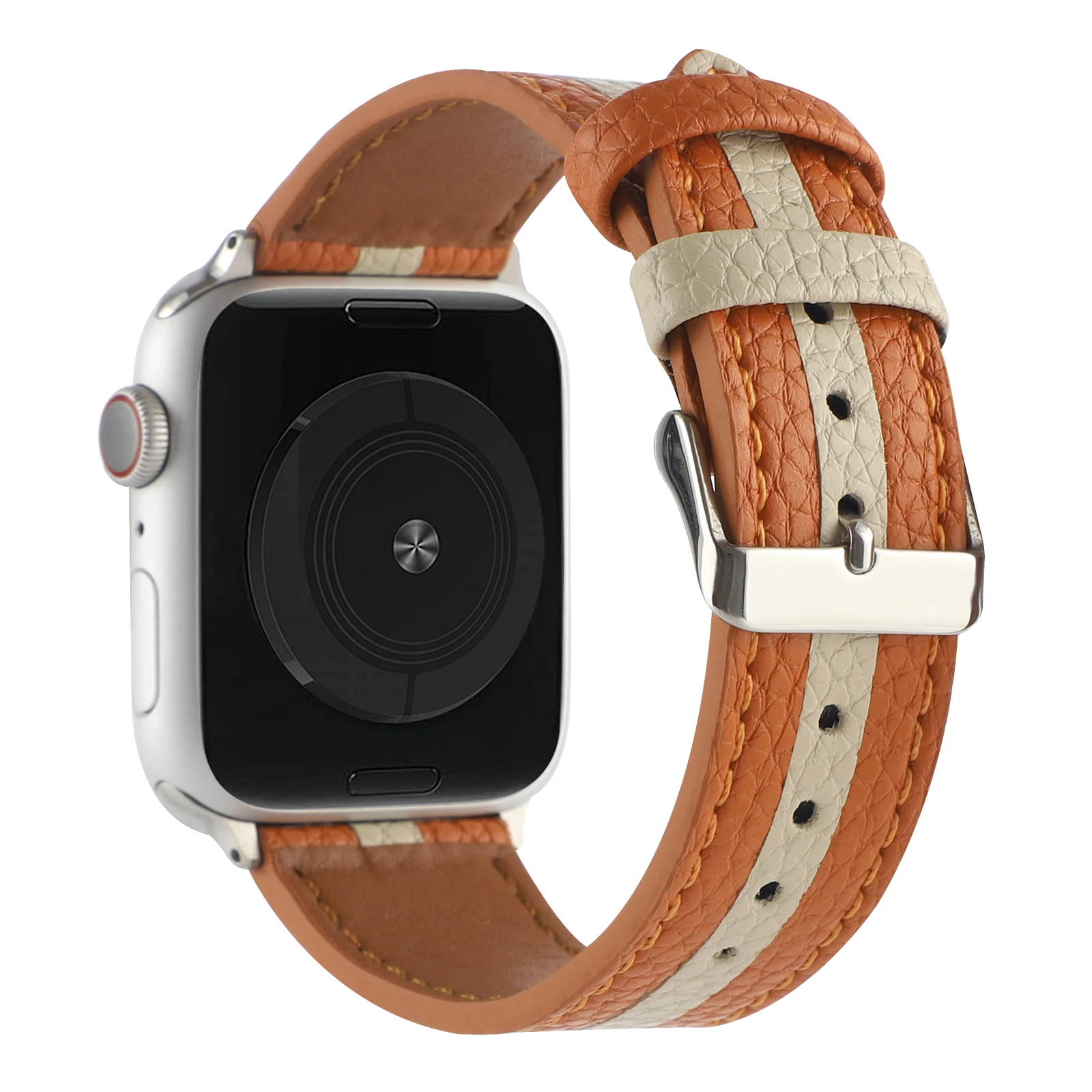Correa de cuero con estampado de calavera de vaquero occidental para Apple  Watch Series 4/3/2/1 gen, repuesto para iWatch 1.496 in/1.575 in