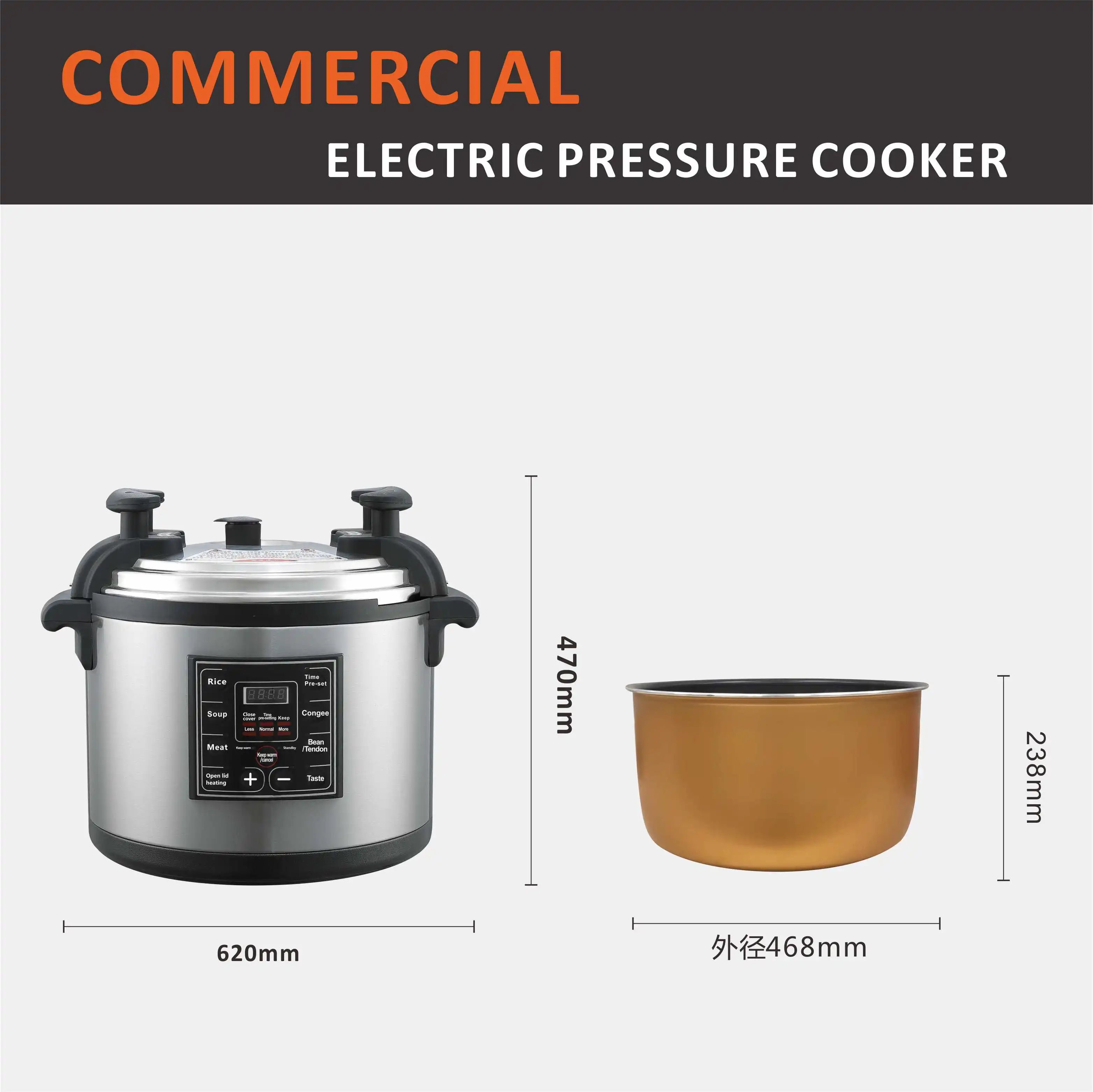 40L Commercial electric pressure cooker Smart instant pot pressure cooker  Home appliances Electric Pressure Cookers rice cooker