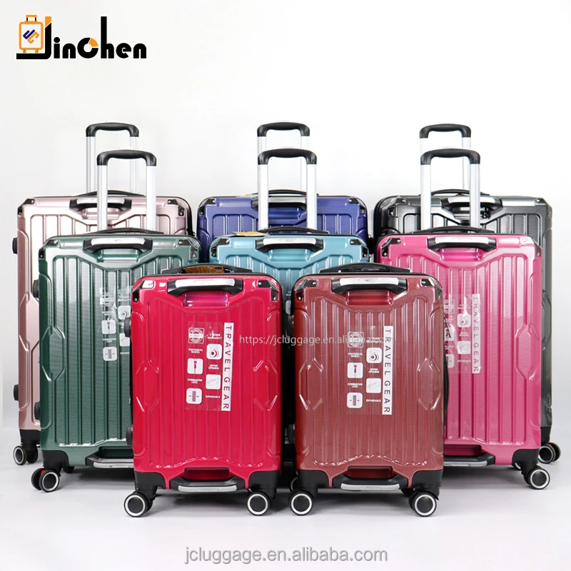 Personalized Expandable Double Zipper Trolley Case PC/ABS/Aluminum Double  Handle Suitcase Portable Removable Wheels Luggage Bag