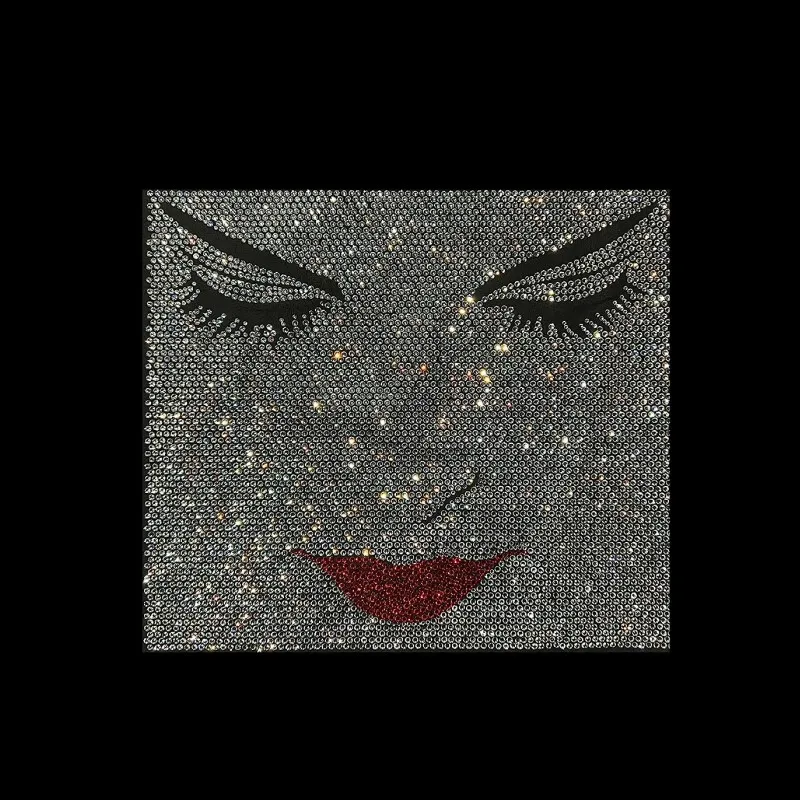 Afro Culture Bling T-Shirt designer iron on transfer hotfix diamond patches rhinestone transfer motif