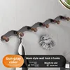 (Cylindrical) Gunmetal Gray 6 Hooks