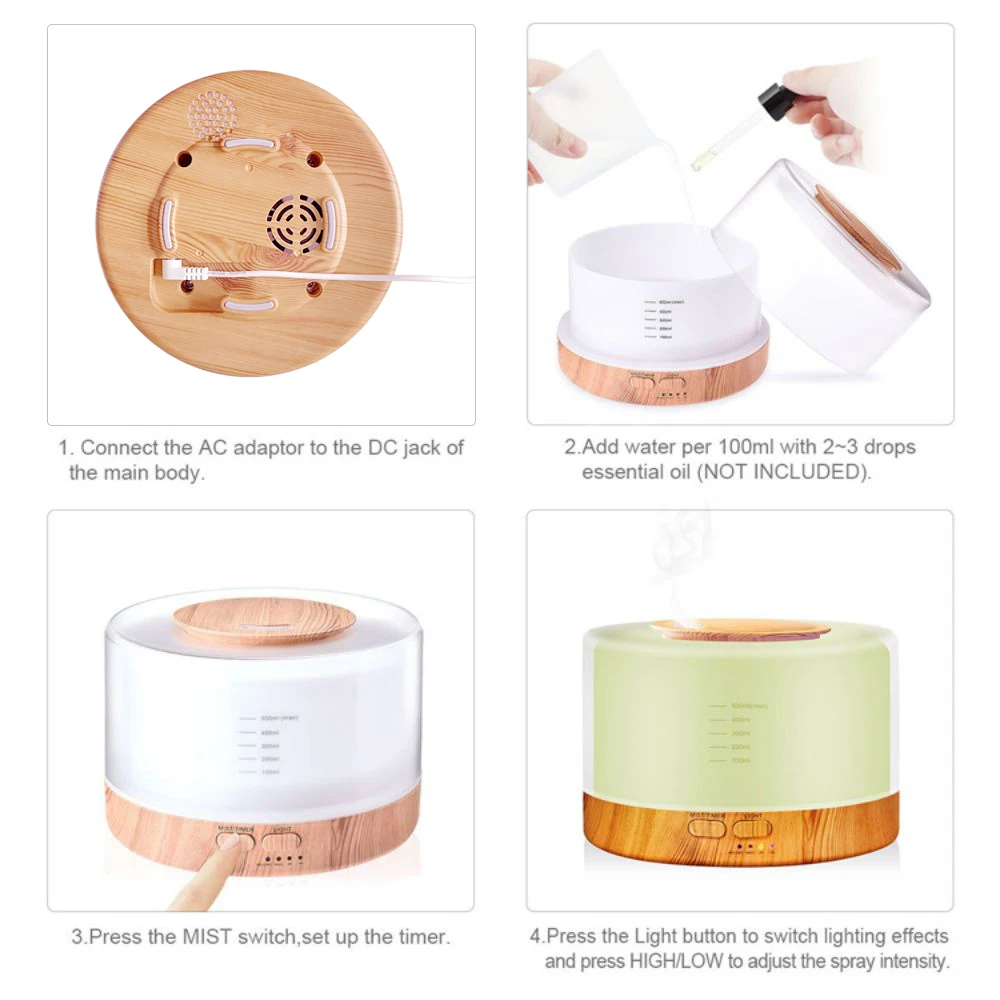 Commercial Fogger Portable Water Diffuser Home Appliances Desktop Air Purifier Cold Scent Humidifiers Air Humidifier for Bedroom