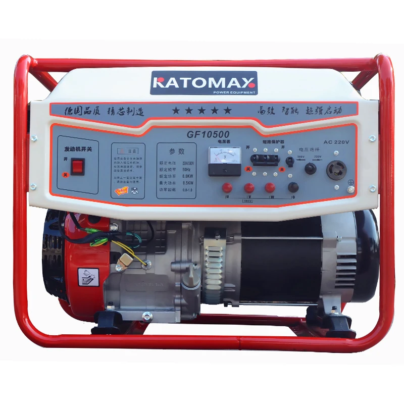 Katomax Generator Kerosene Auto Start 8kw 8kva 3 Phase Petrol Cheap Generator Wholesale Export