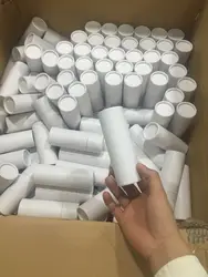 Заказной крафт бумажная пробка упаковка коробка для помады бальзама для губ для хранения кисть горшок PT-005