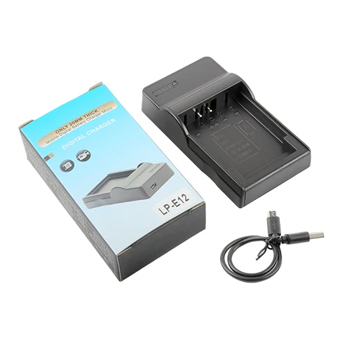 LP-E12 Single USB Charger With Indicator Light Battery Charger LPE12 for Canon EOS M M2 100D KISS X7 Rebel SL1 Cameras