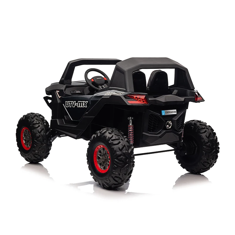 Powerwheel Cars 24v Kids Electric 4x4 Utv Two Seats Music Rubber Wheel ...