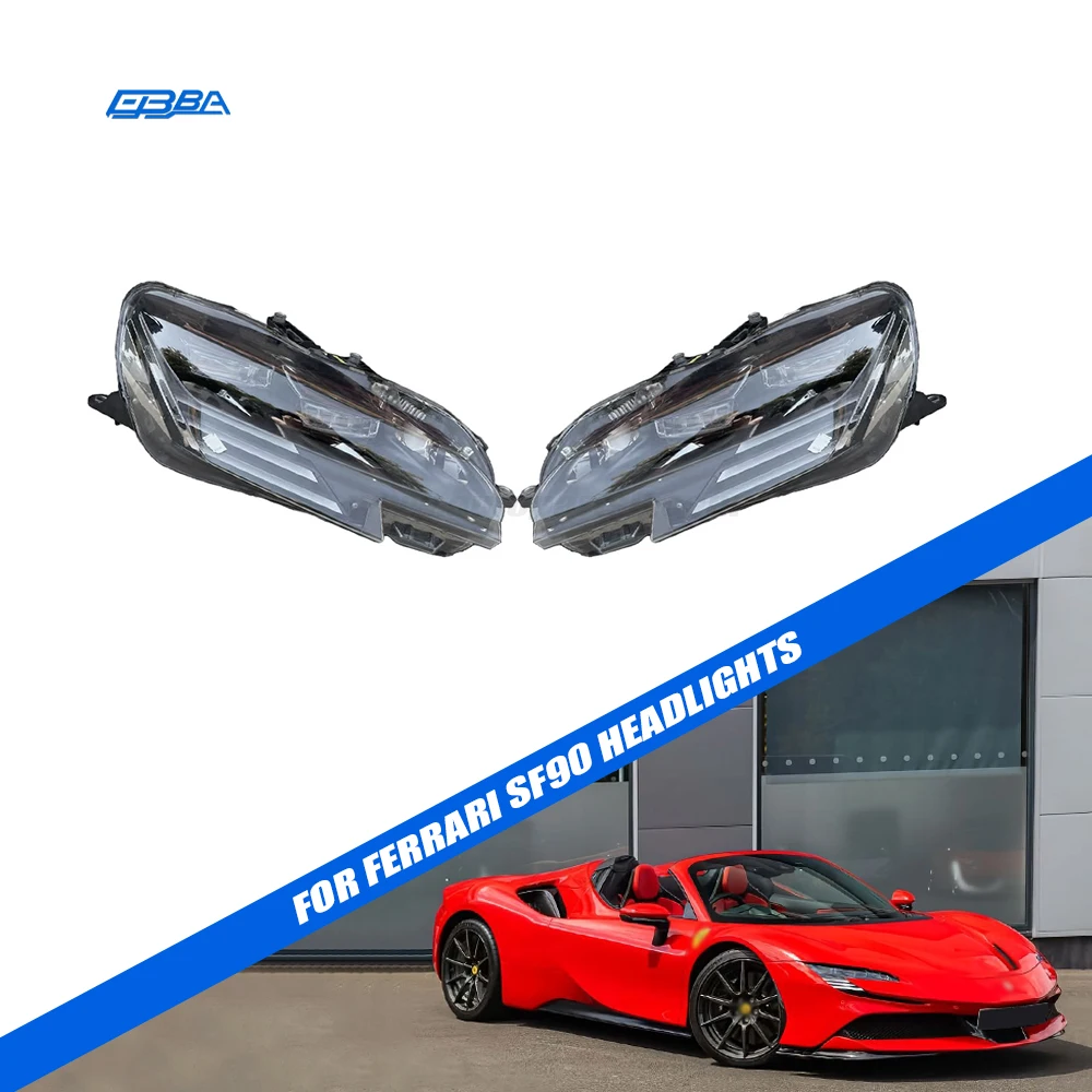 Good Quality OEM PP Plastic Car Accessories For Ferrari Headlight SF90 Stradale Spider 882838 882841