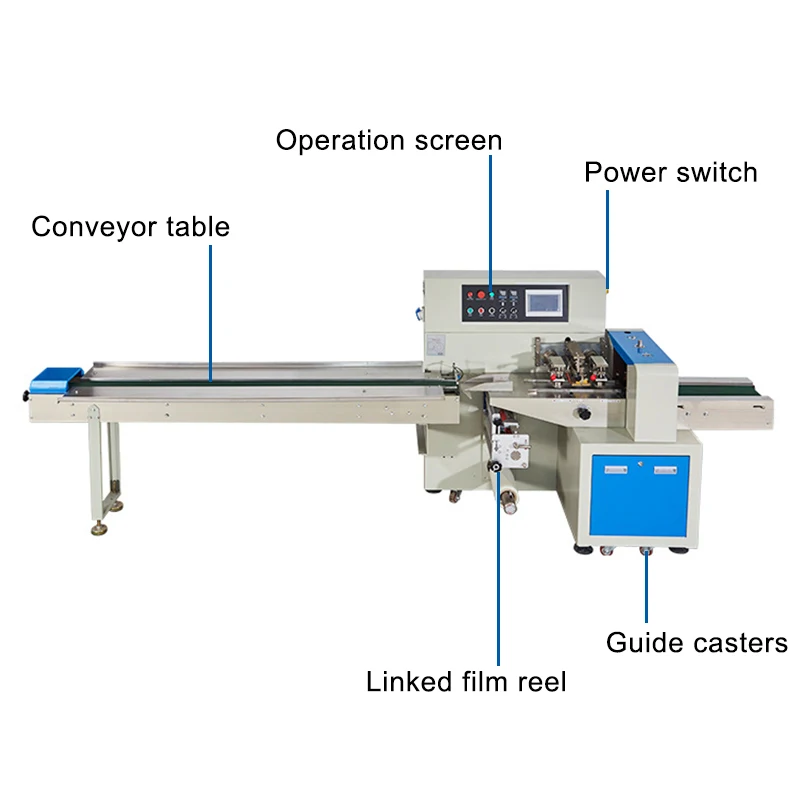 Pillow Bag Flow Type Wafer Packing Machine Packing Machine for Food