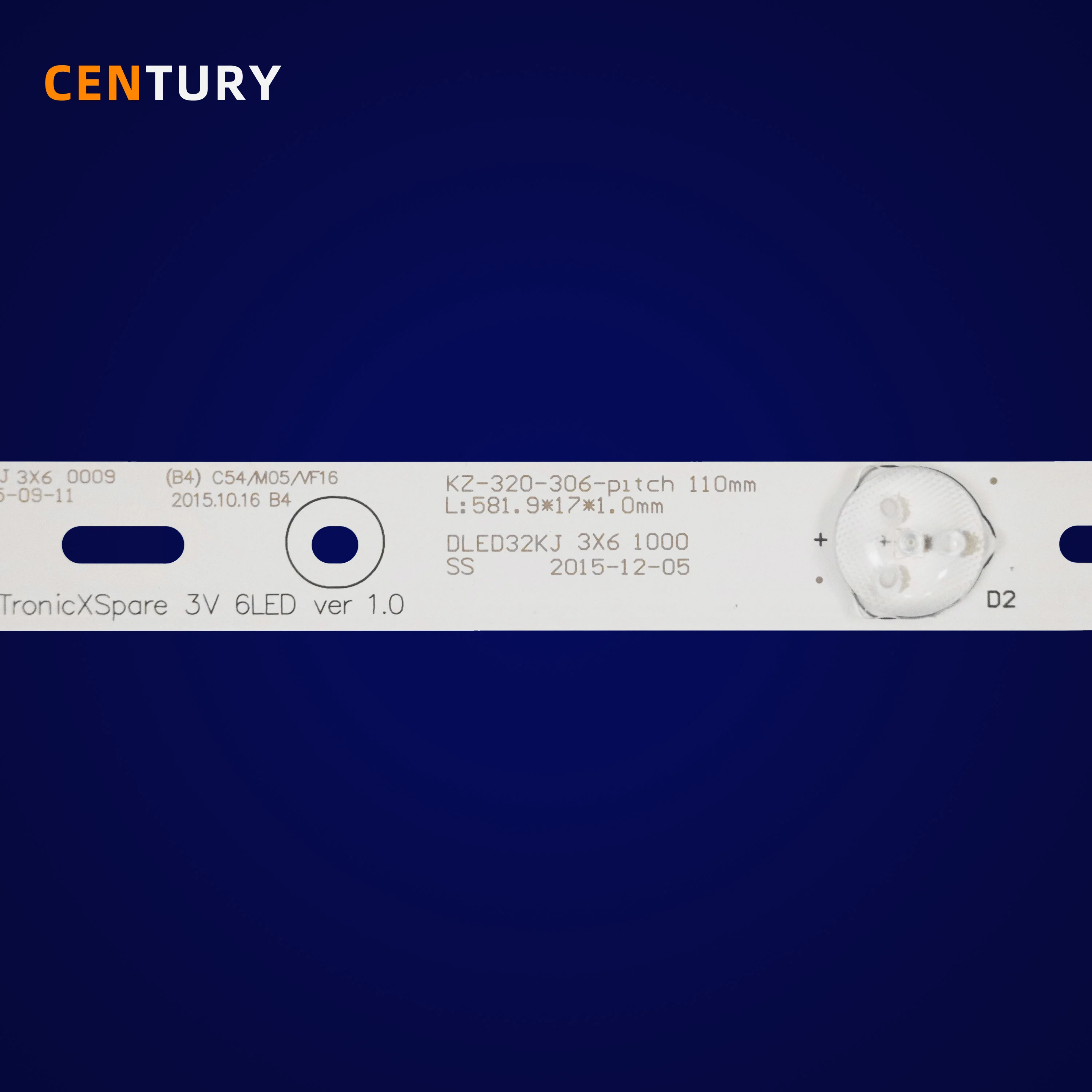 LED подсветка DLED32KJ 3X6 для телевизора 32LE64T2, 50000 ч, 6000K