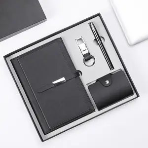 Business Gift Notebook Set Card Pack Notepad Keychain Four Piece Set