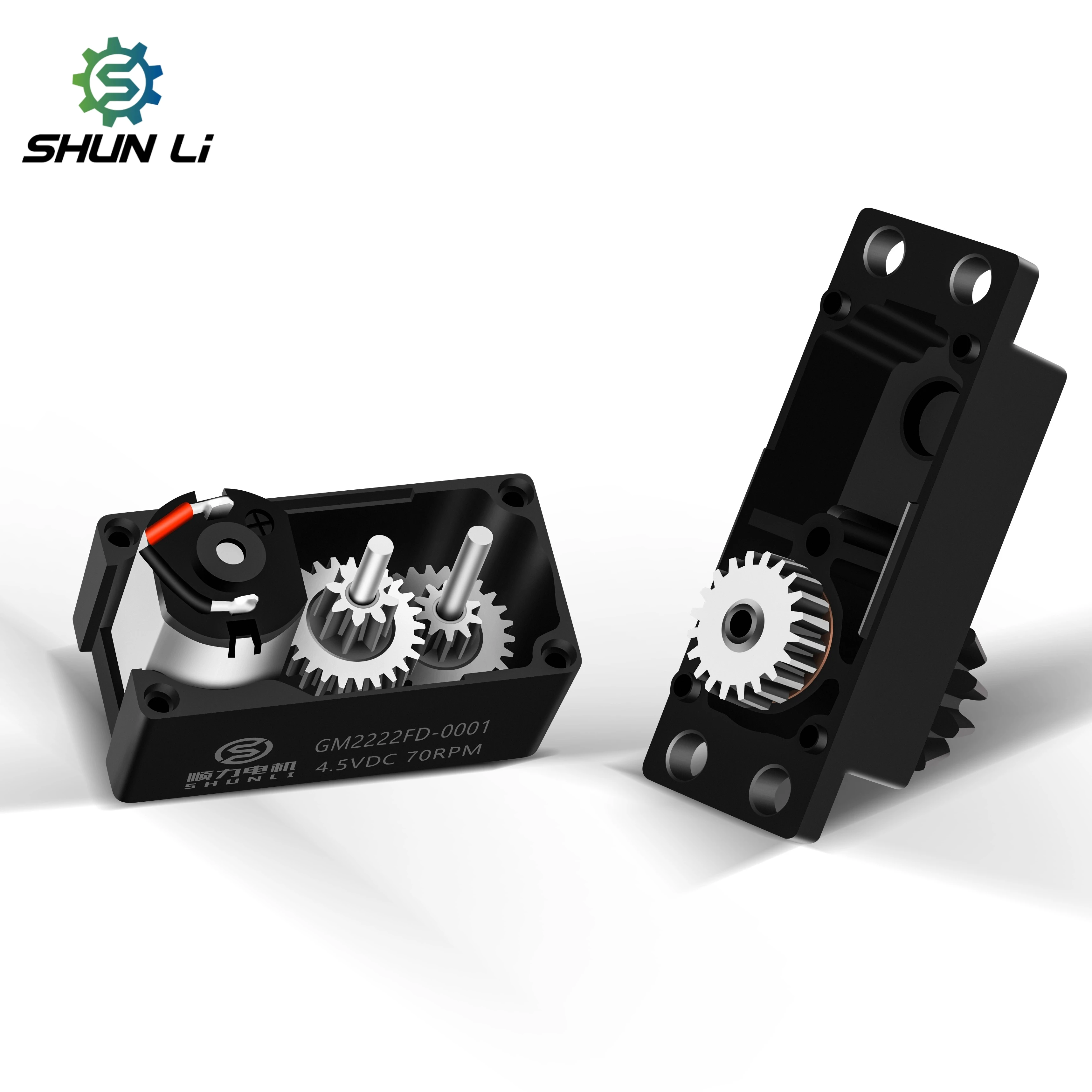Shunli Custom 3v 6v Mini Small Dc Gear Motor 30Rpm 40Rpm 60Rpm Totally Enclosed Dirp Proof Smart Lock Motor
